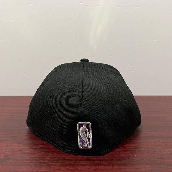 New Era, 59Fifty Fitted Hat, Los Angeles Lakers, Black, Purple & Grey - Picture 3 of 9